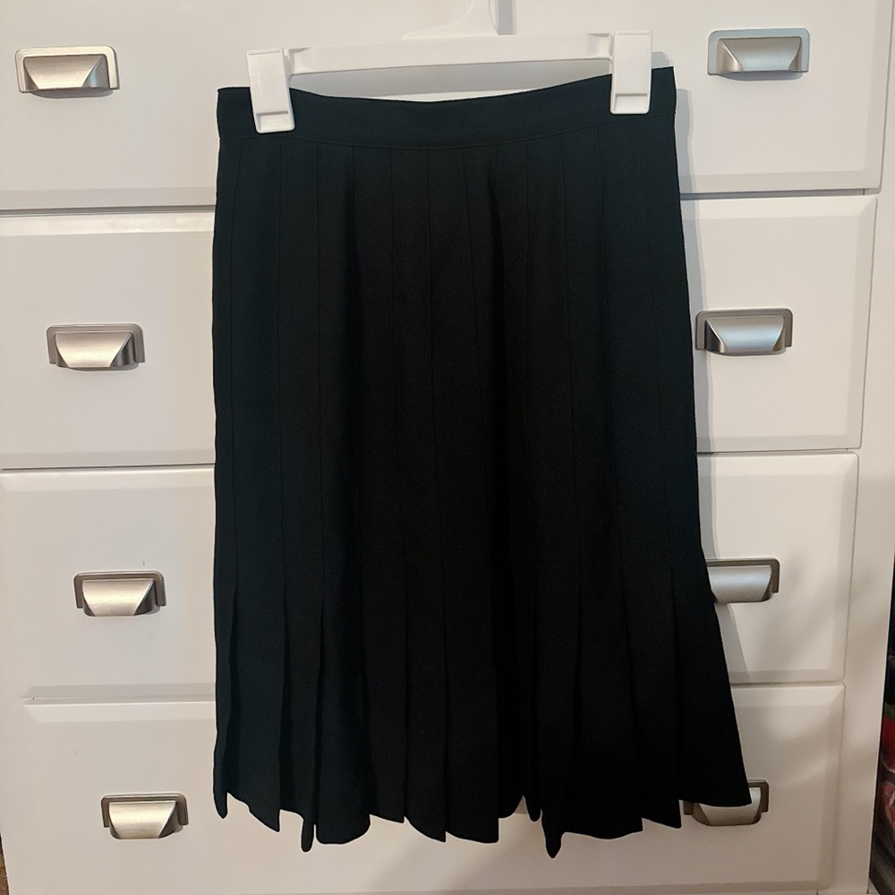 Anne Klein Black A-Line Skirt